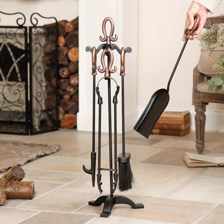 Symple Stuff 5 Piece Cast Iron Fireplace Tool Set & Reviews Wayfair.co.uk